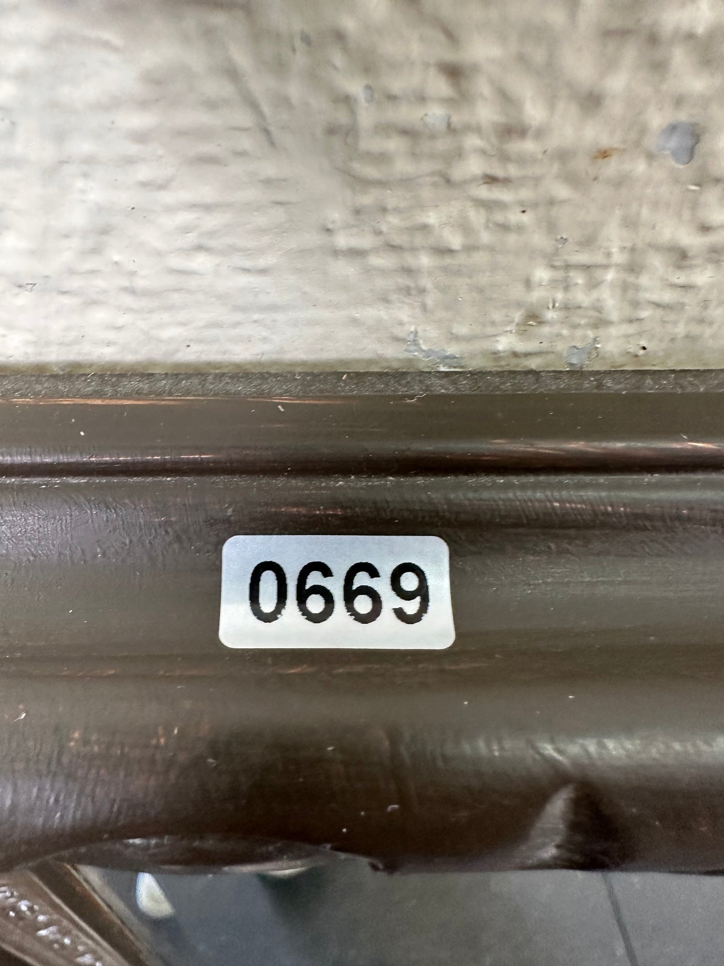 Decorative Frame Dark Resin Rectangular Mirror #0669