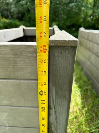 Garden Raised Beds Composite Material Grey #0410