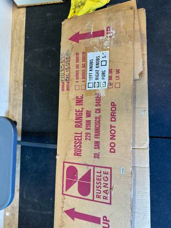 Russel Range Cook Top Insert Gas Range