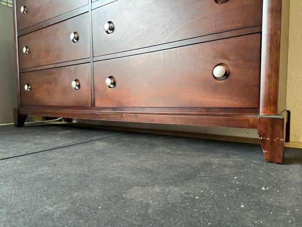 Solid Wood Cherry 6 Drawer Dresser with Dove Tailed Drawers #0243