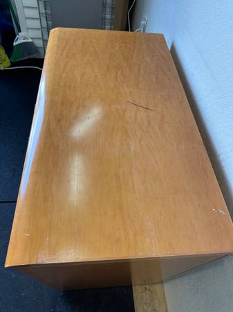 Wooden Lateral 2 Drawer File Cabinet Finished in Mahogany #0228