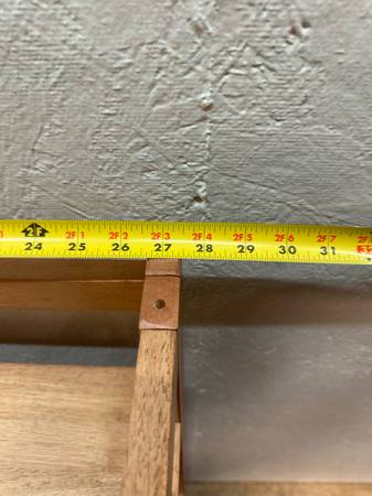 Solid Wood Folding 3-Tier Bookcase Shelf #0415