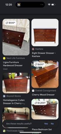 Solid Wood Cherry 6 Drawer Dresser with Dove Tailed Drawers #0243