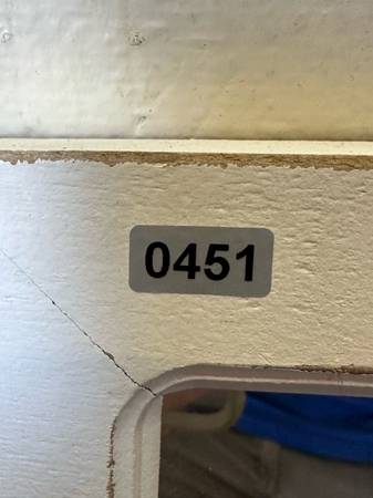 40-in W x 18-in H Rustic White Framed Wall Mirror #0451