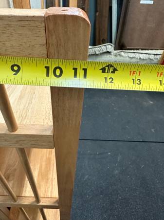 Solid Wood Folding 3-Tier Bookcase Shelf #0415
