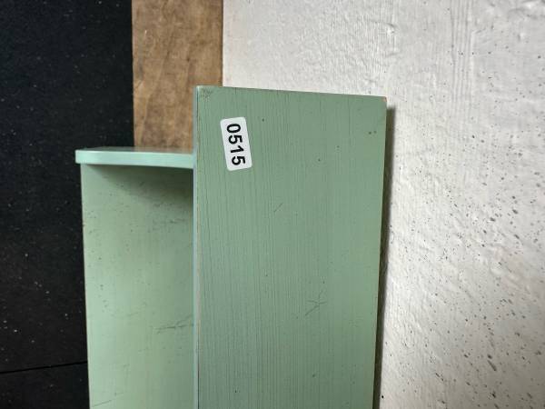 Solid Wood Painted Wall Shelf with Mirror #0515