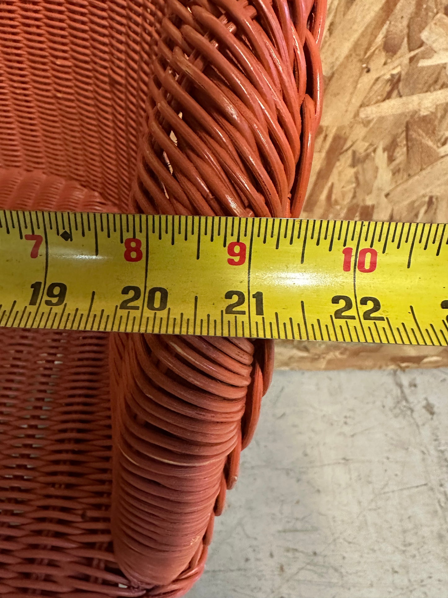 Wicker Stool with Steel base #0825