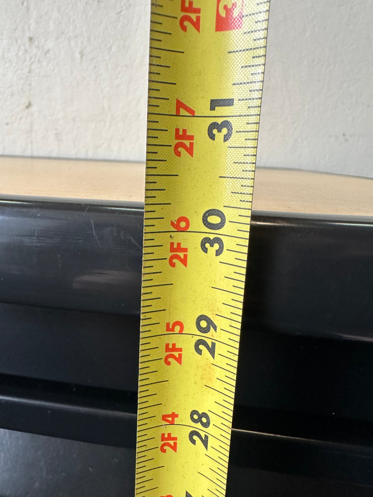 Rolling Oak Wood Office Desk With Metal Drawers #0710