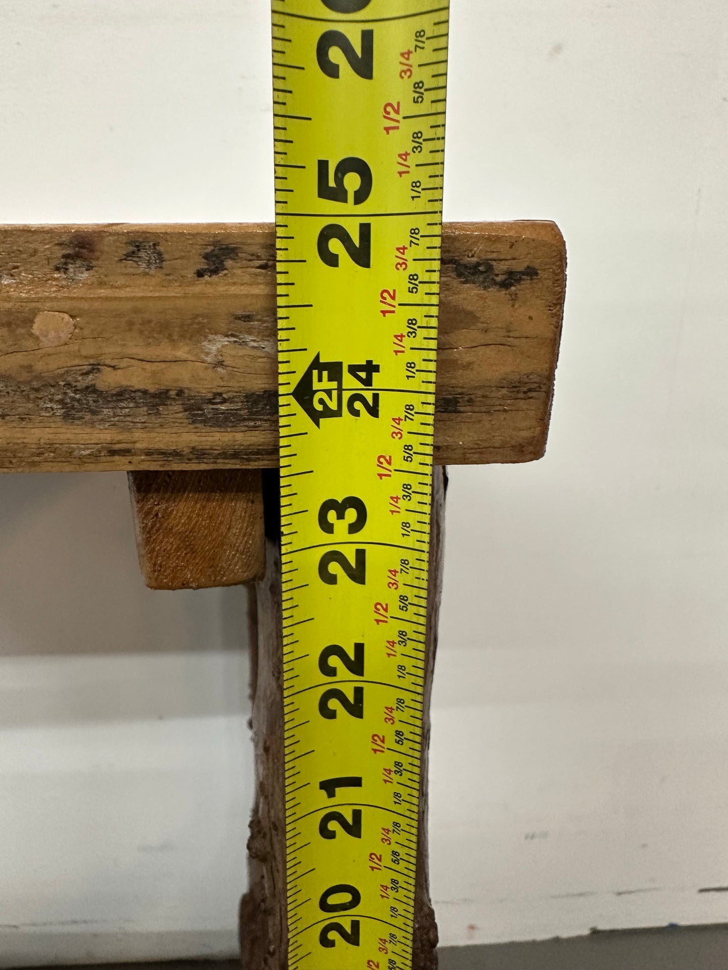 Rustic Solid Wood Side Table #1090