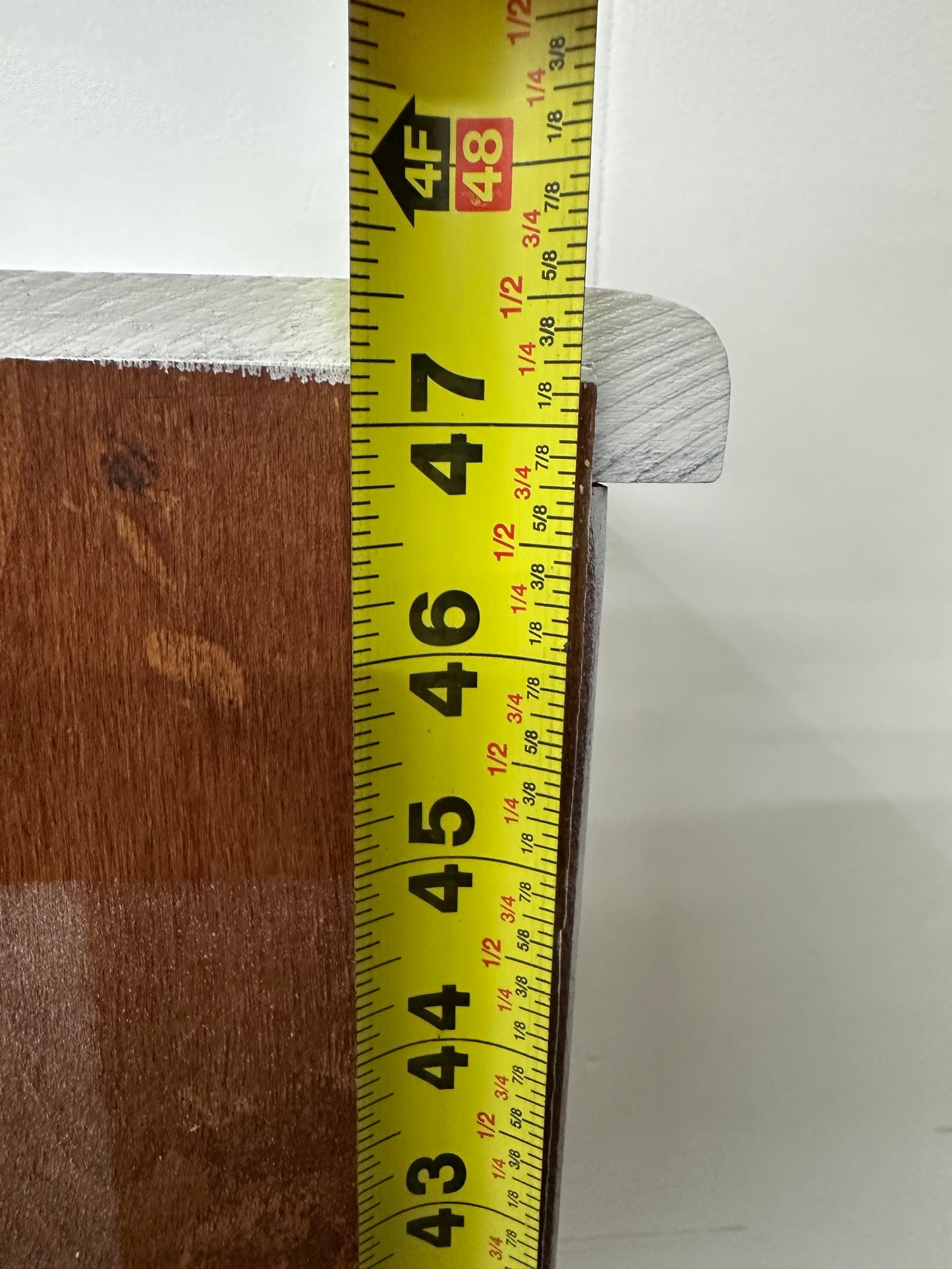 Vintage Hartshorn Solid Wood White Mini Bookshelf #1023