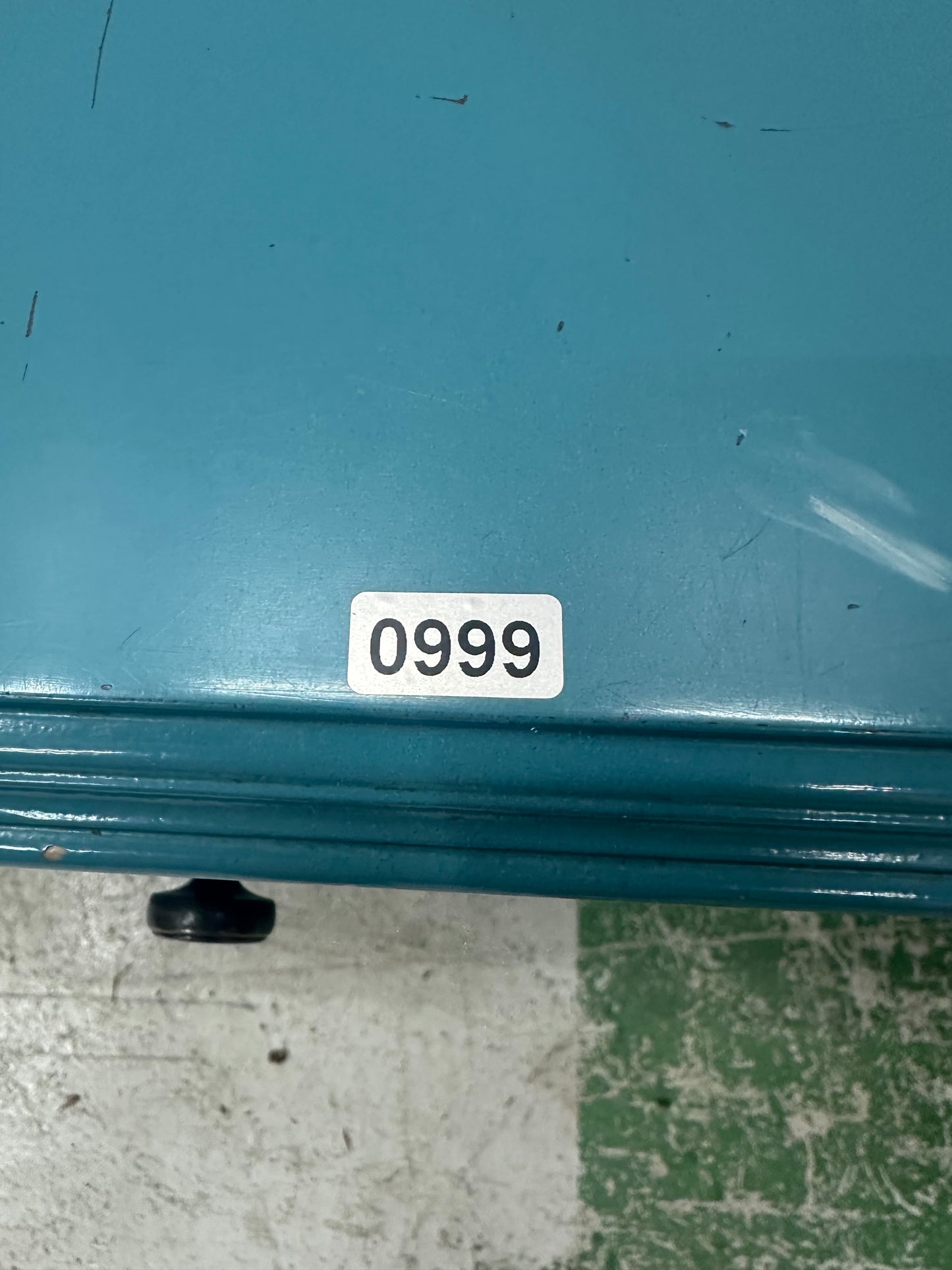 Teal Coffee Table With Drawer #0999