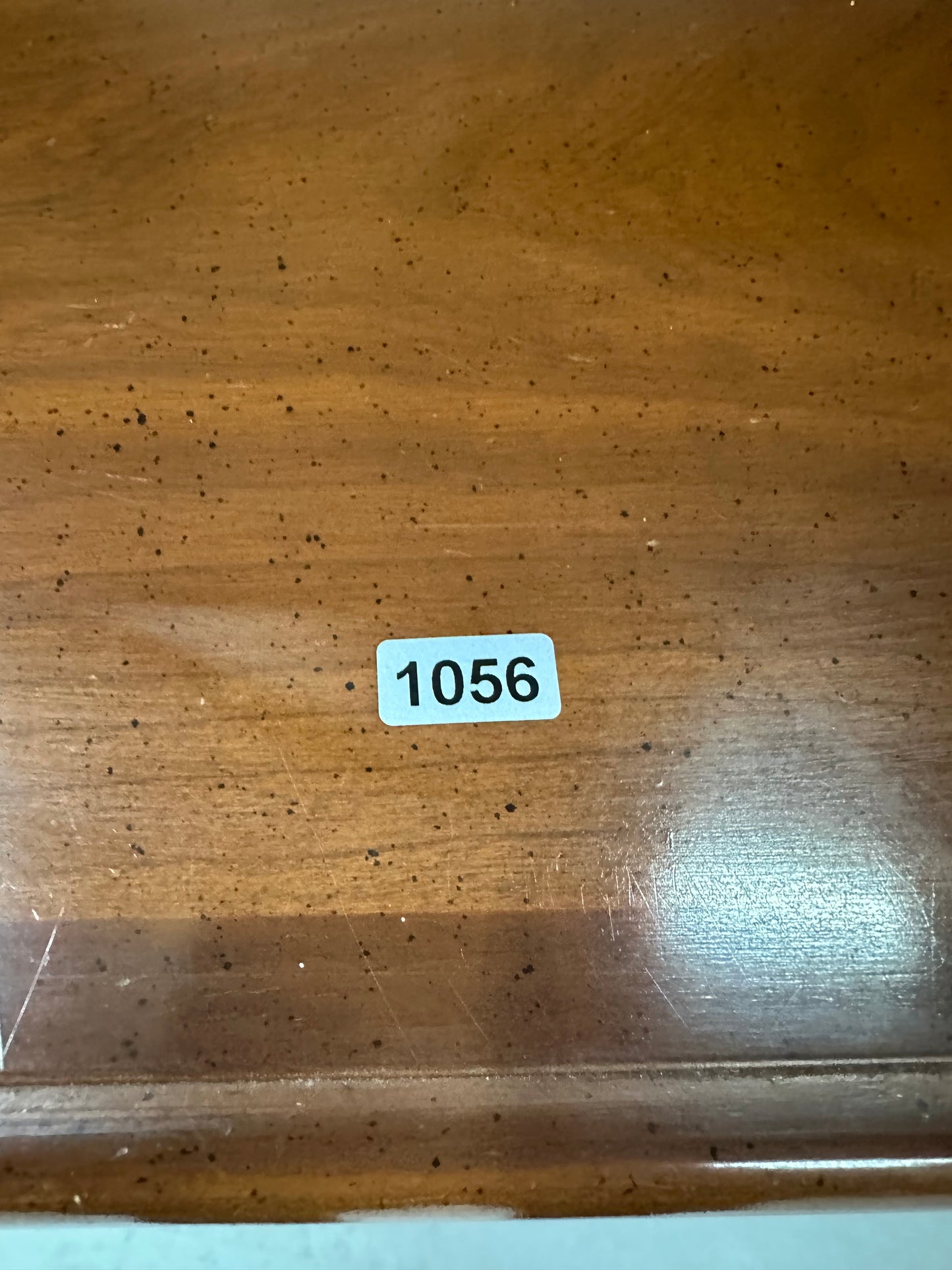 Vintage Solid Cherry Queen Anne Style China Hutch #1056