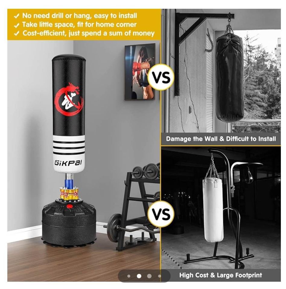 GIKPAL Freestanding Punching Bag #0571