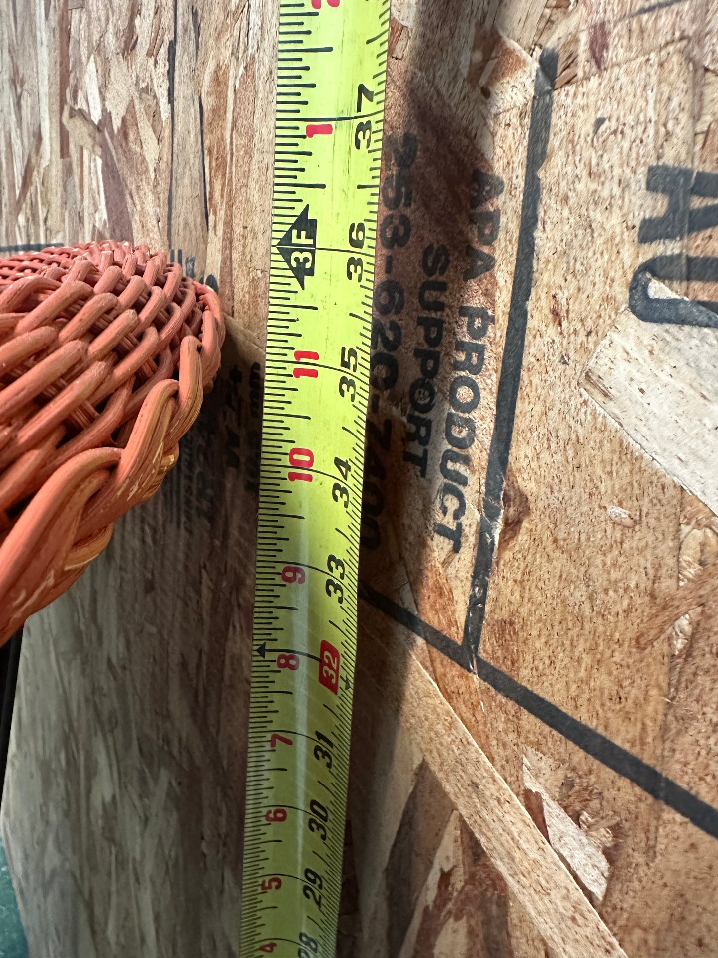 Wicker Stool with Steel base #0825