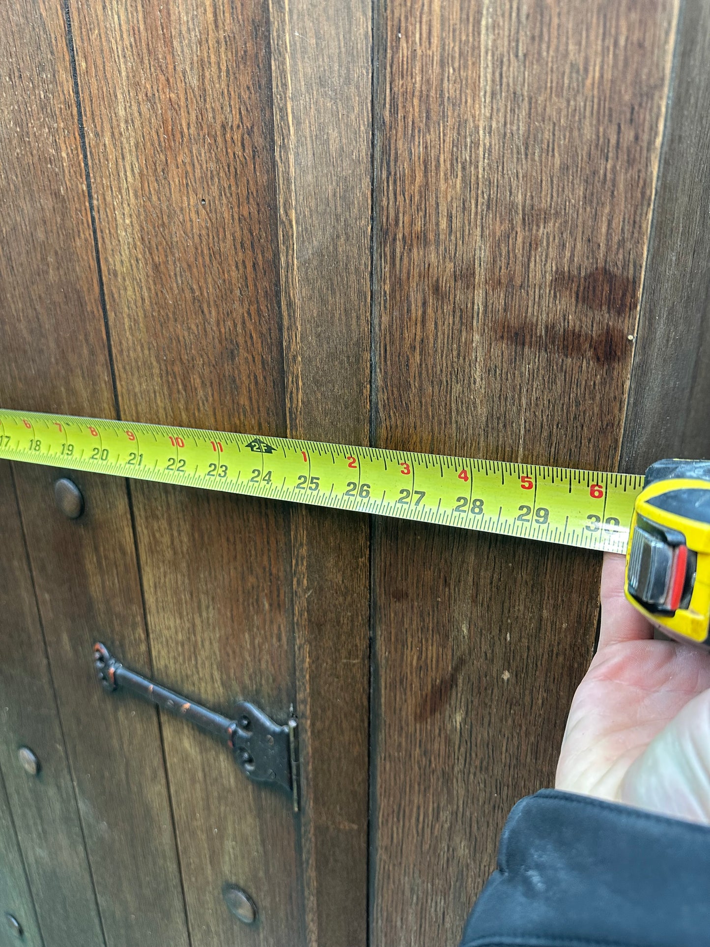 Vintage Wood Wardrobe Closet #0864