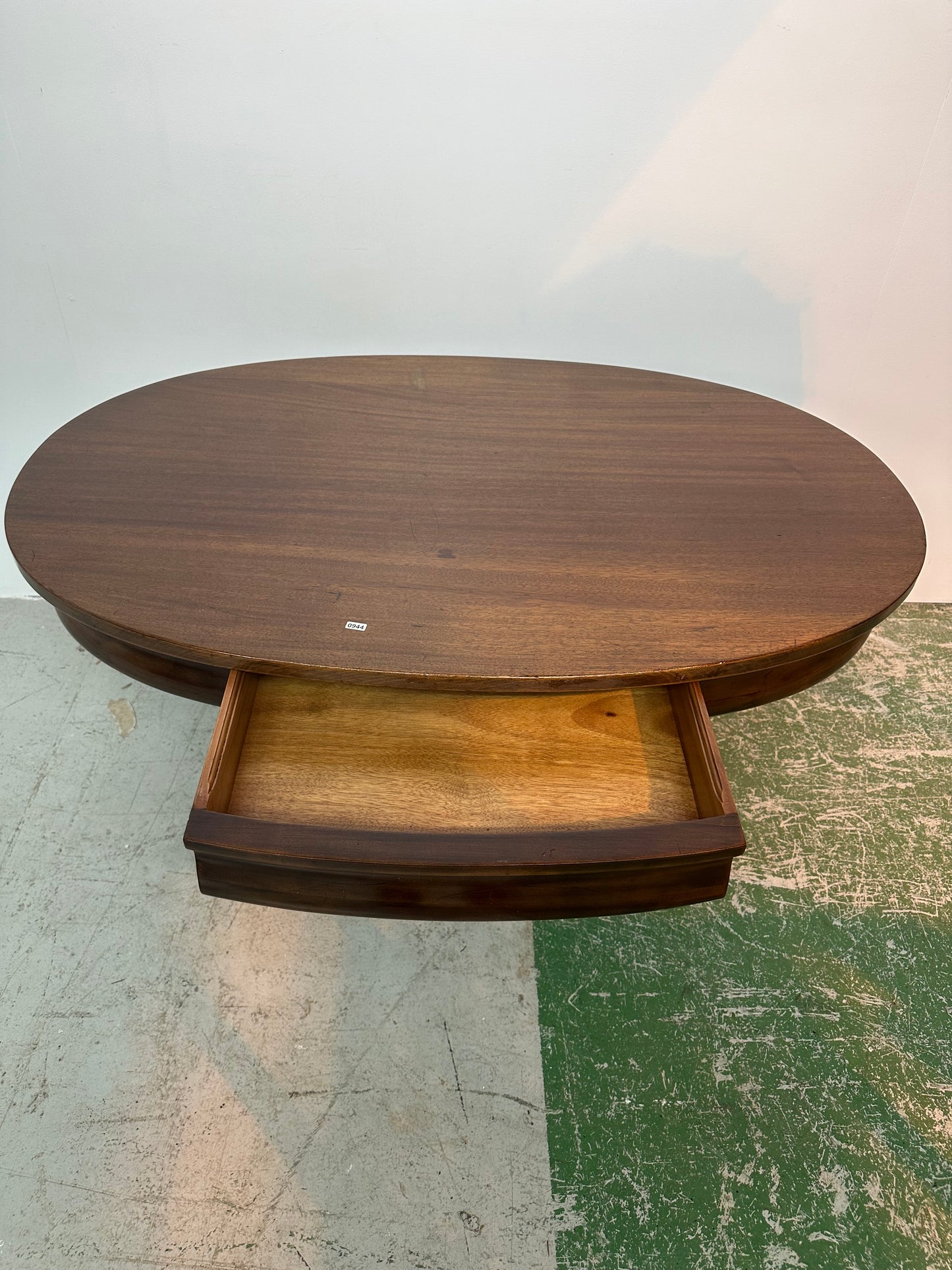 Solid Wood Coffee Table With Drawer #0944
