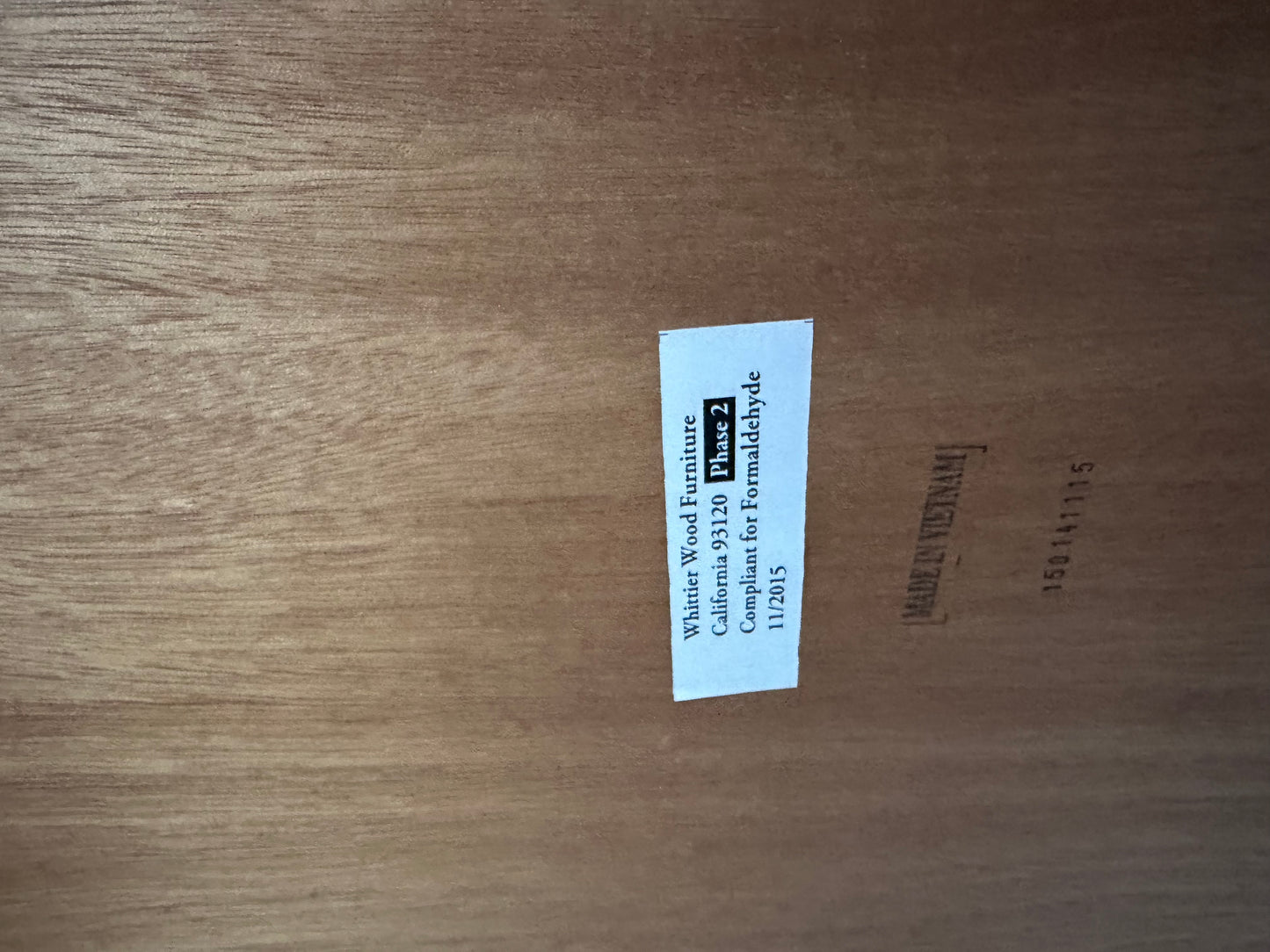 McKenzie End Table Glazed Antique Cherry by Wittier Wood Furniture #0621