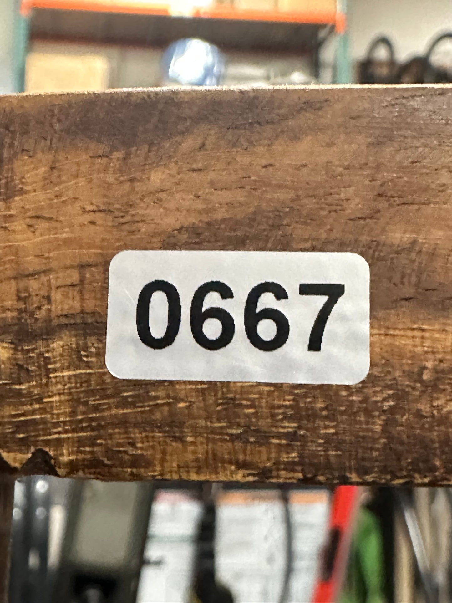 Rustic vertical solid wood bookshelf #0667