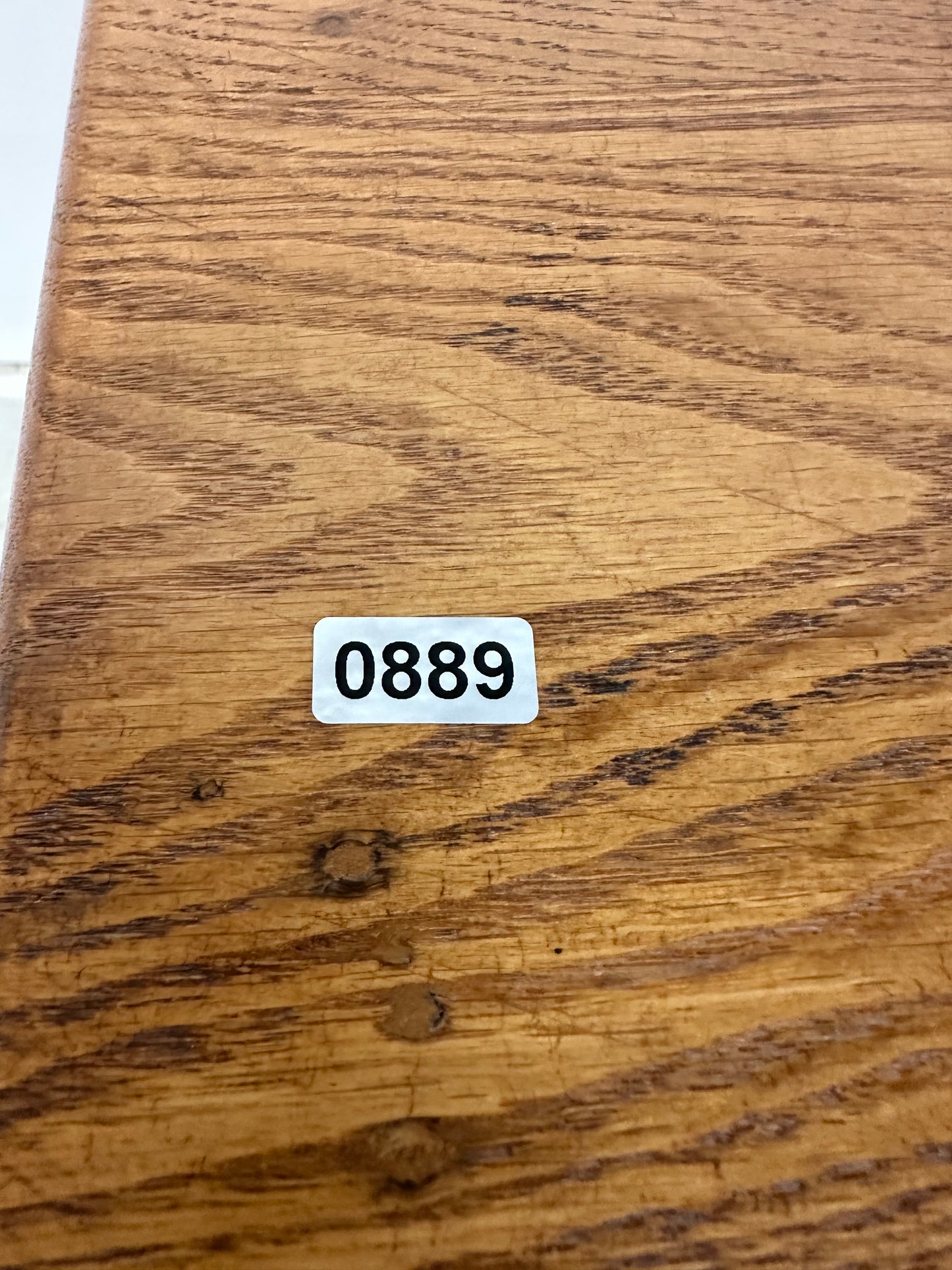 Antique Oak 4 Drawer Filing Cabinet #0889