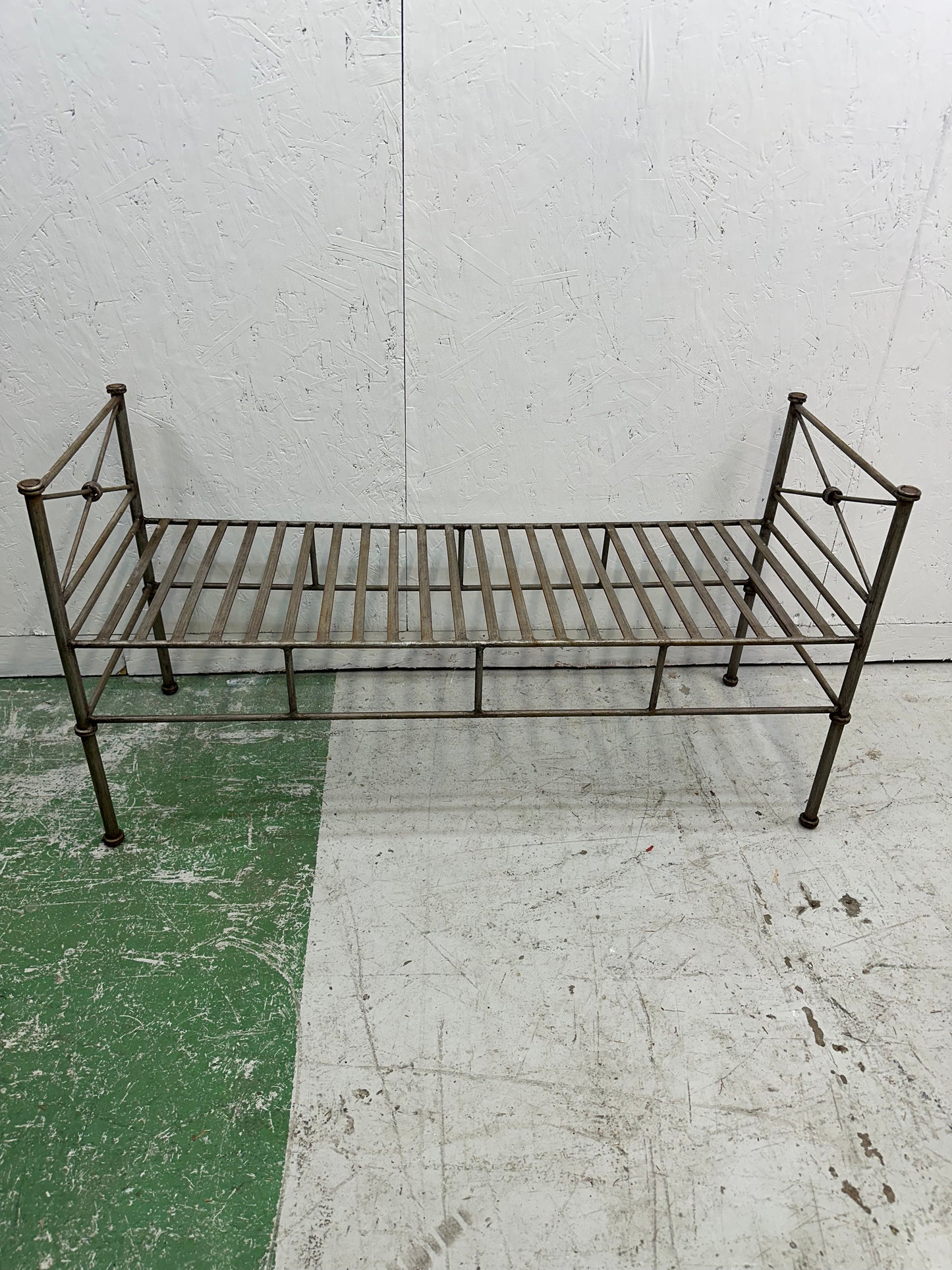 Wrought Iron Bench Seat #0851