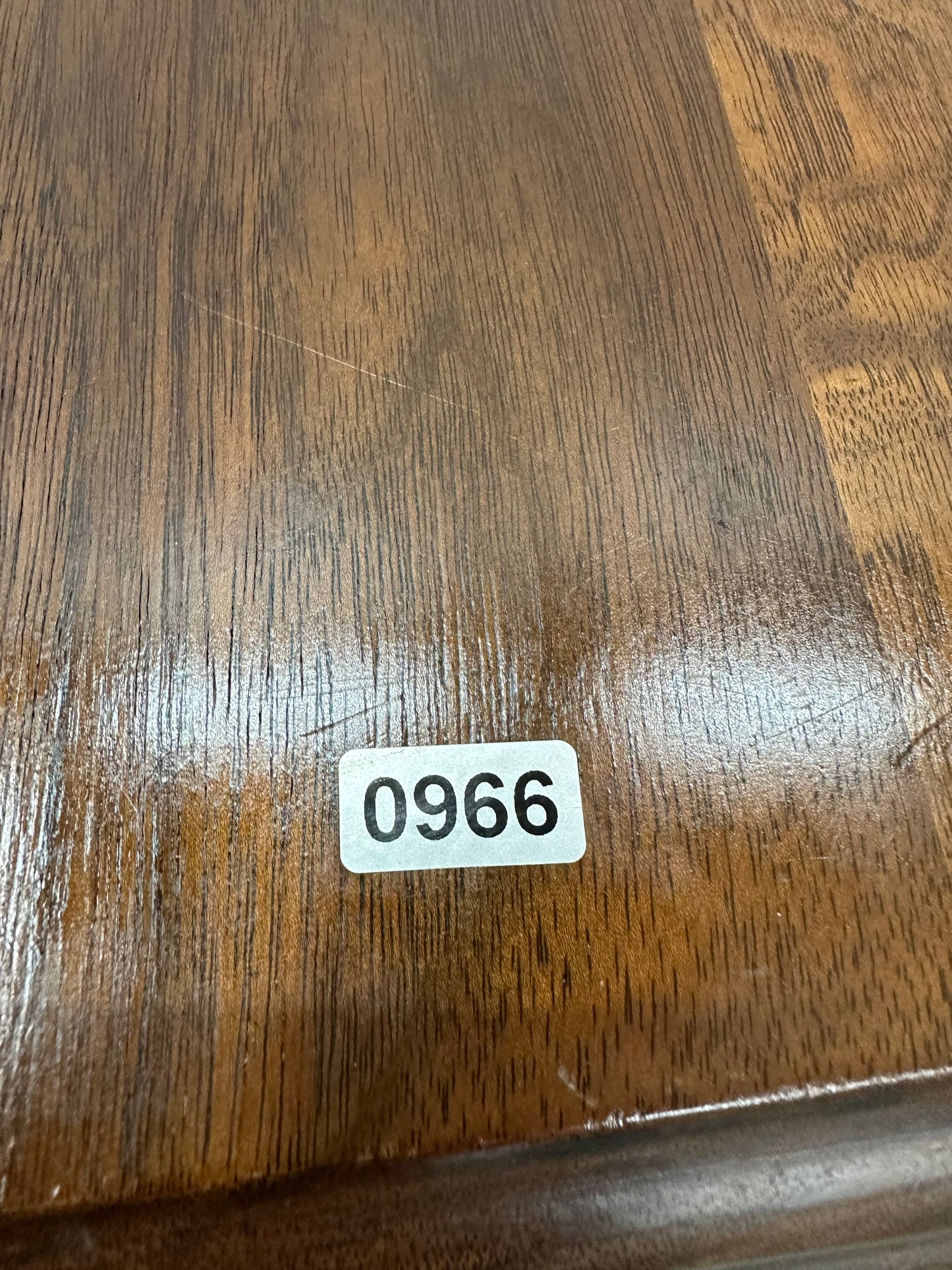 Antique Mersman Twist Drop Leaf Sofa Dining Oval Table #0966