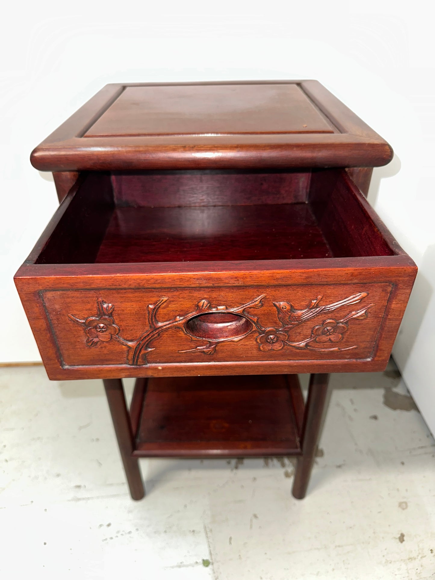 Vintage Chinese Rosewood Incense Stand/ Sidetable #0809
