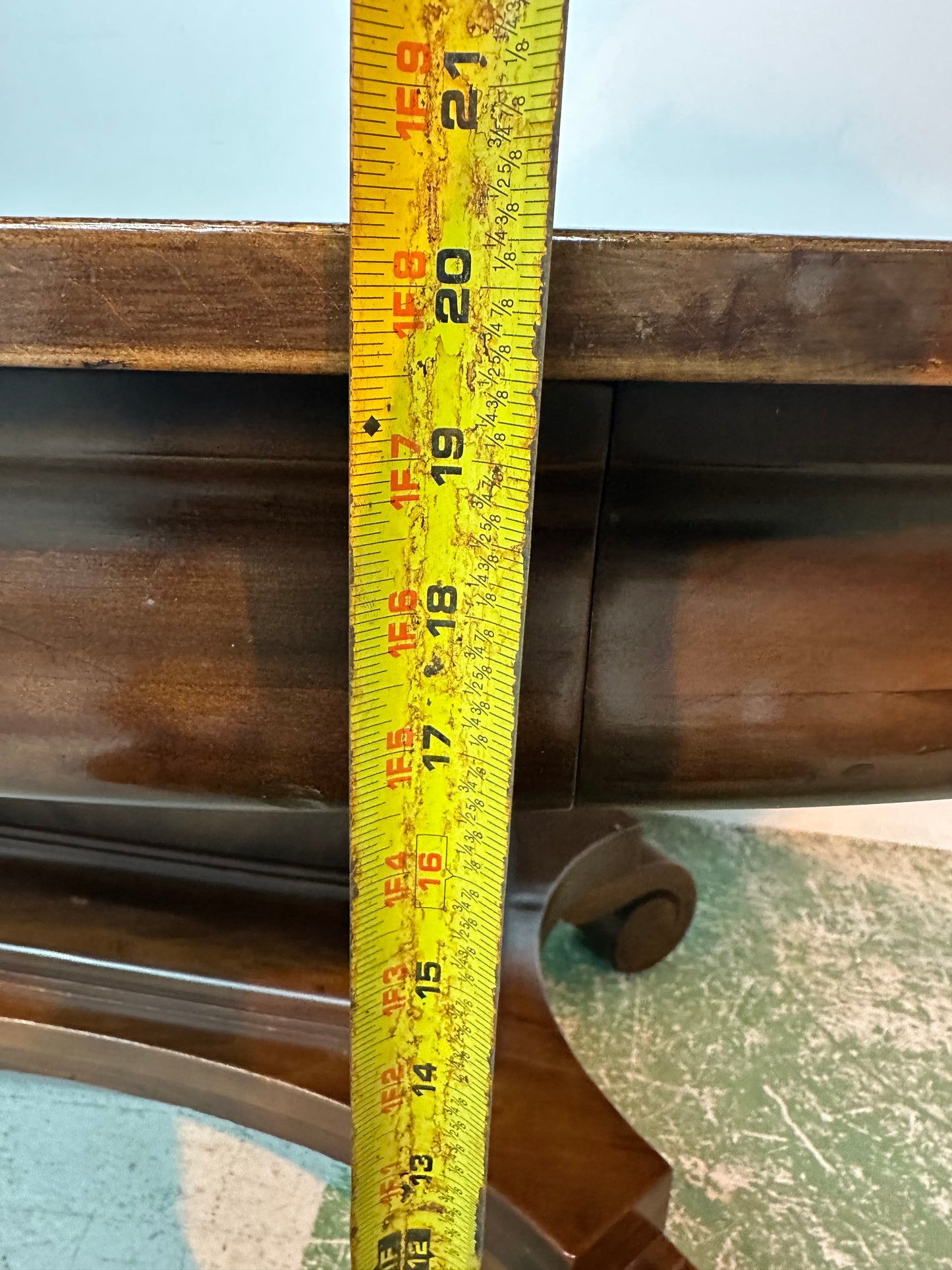 Solid Wood Coffee Table With Drawer #0944
