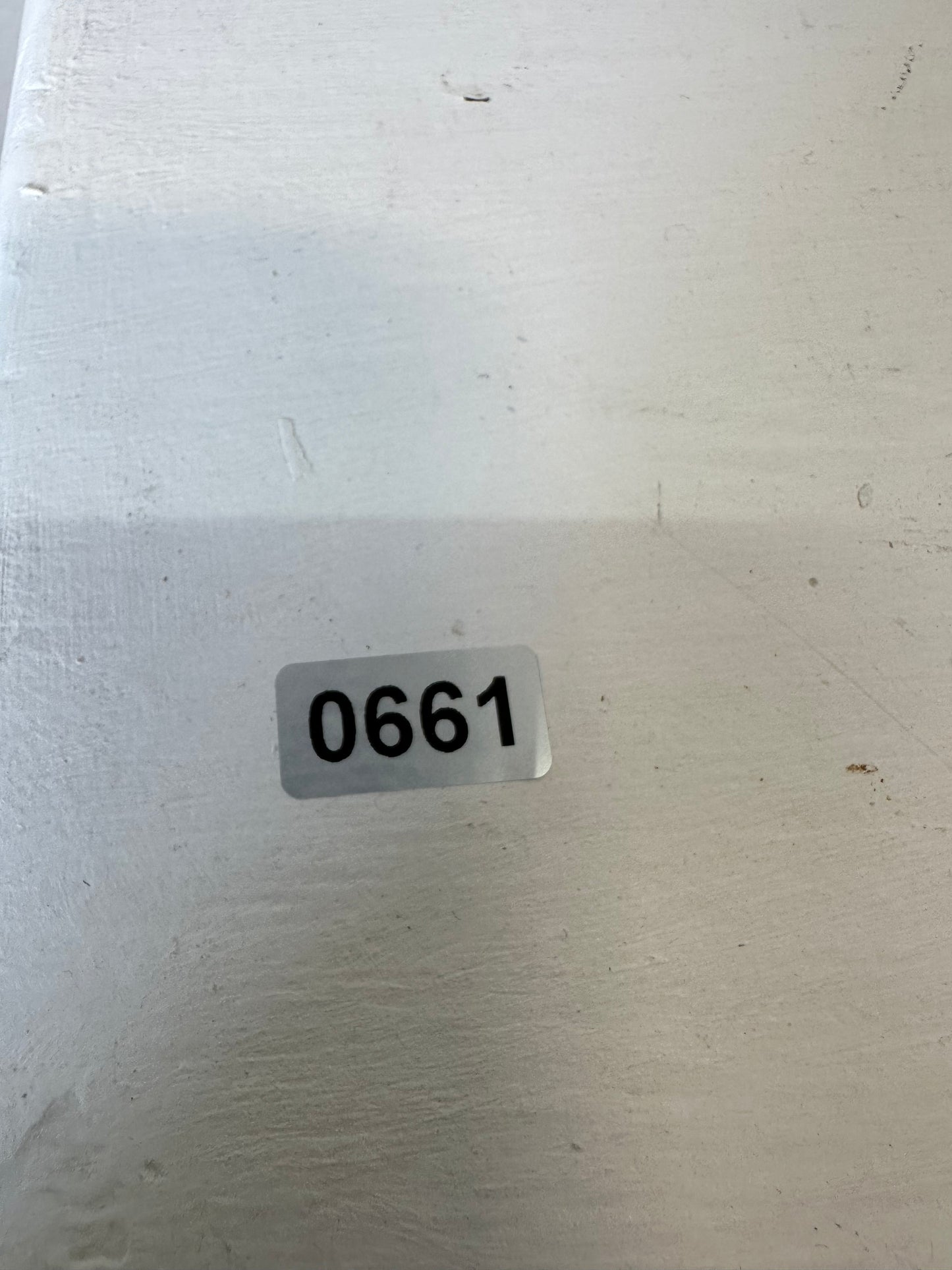 Antique Small Wooden White Desk #0661