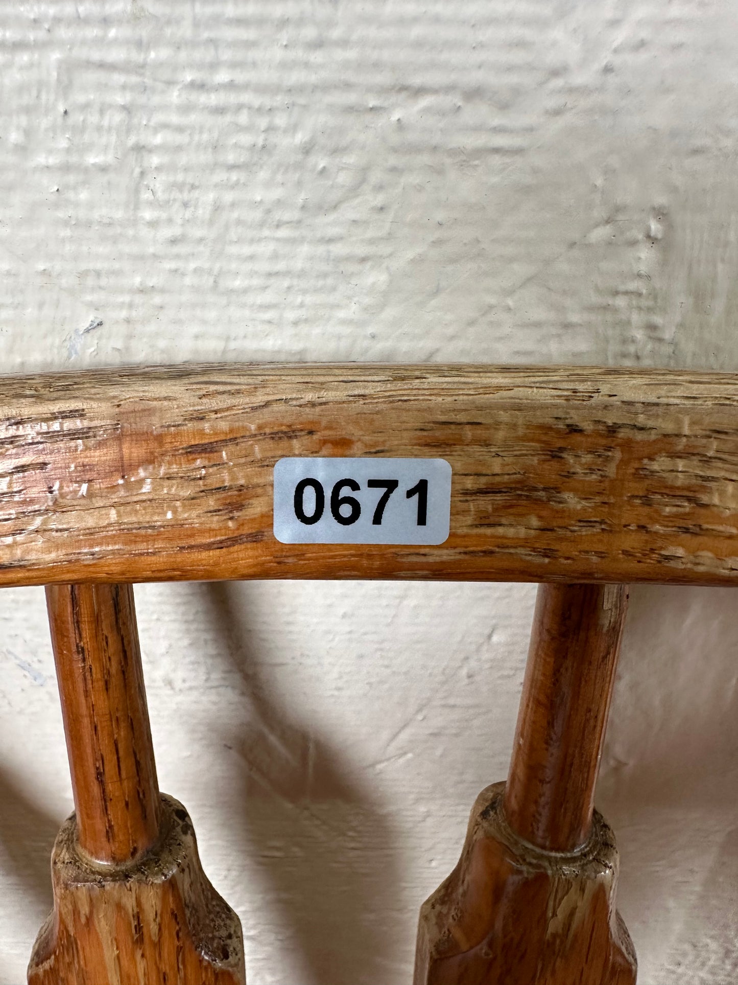 Richard Bros Solid Oak Country French Chair #0671
