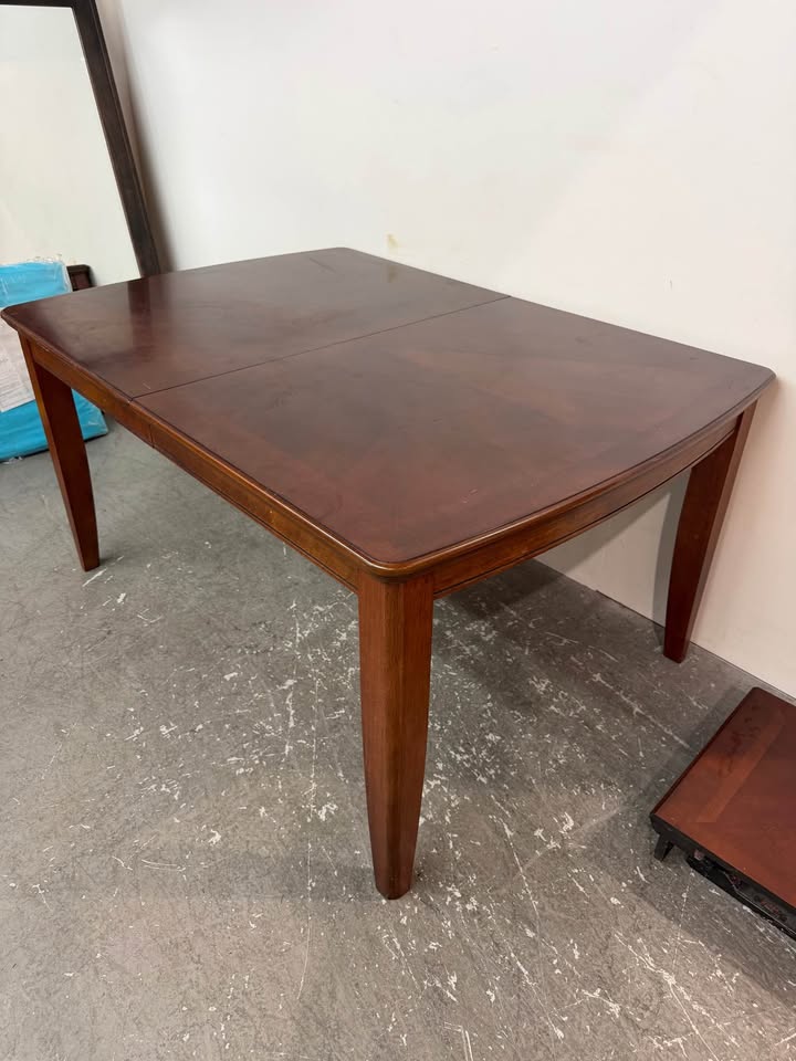 Dark Brown Wood Dining Table #2525