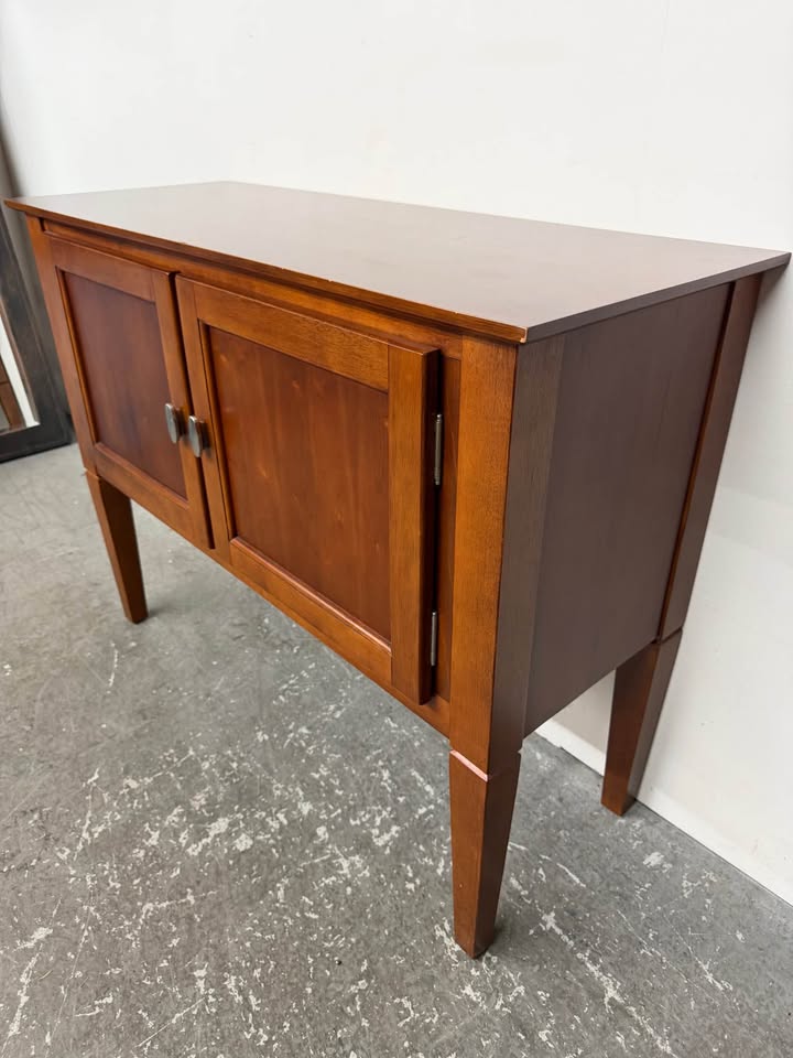 Cherry Wood Two-Door Sideboard Buffet Cabinet