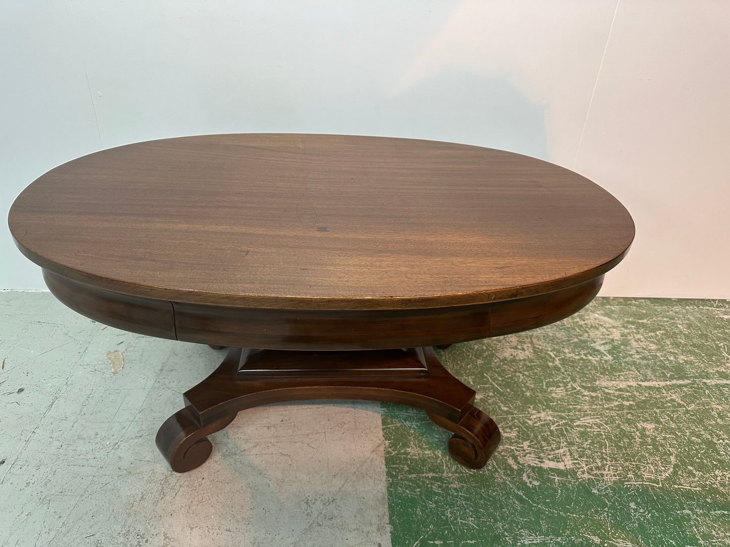 Solid Wood Coffee Table With Drawer #0944