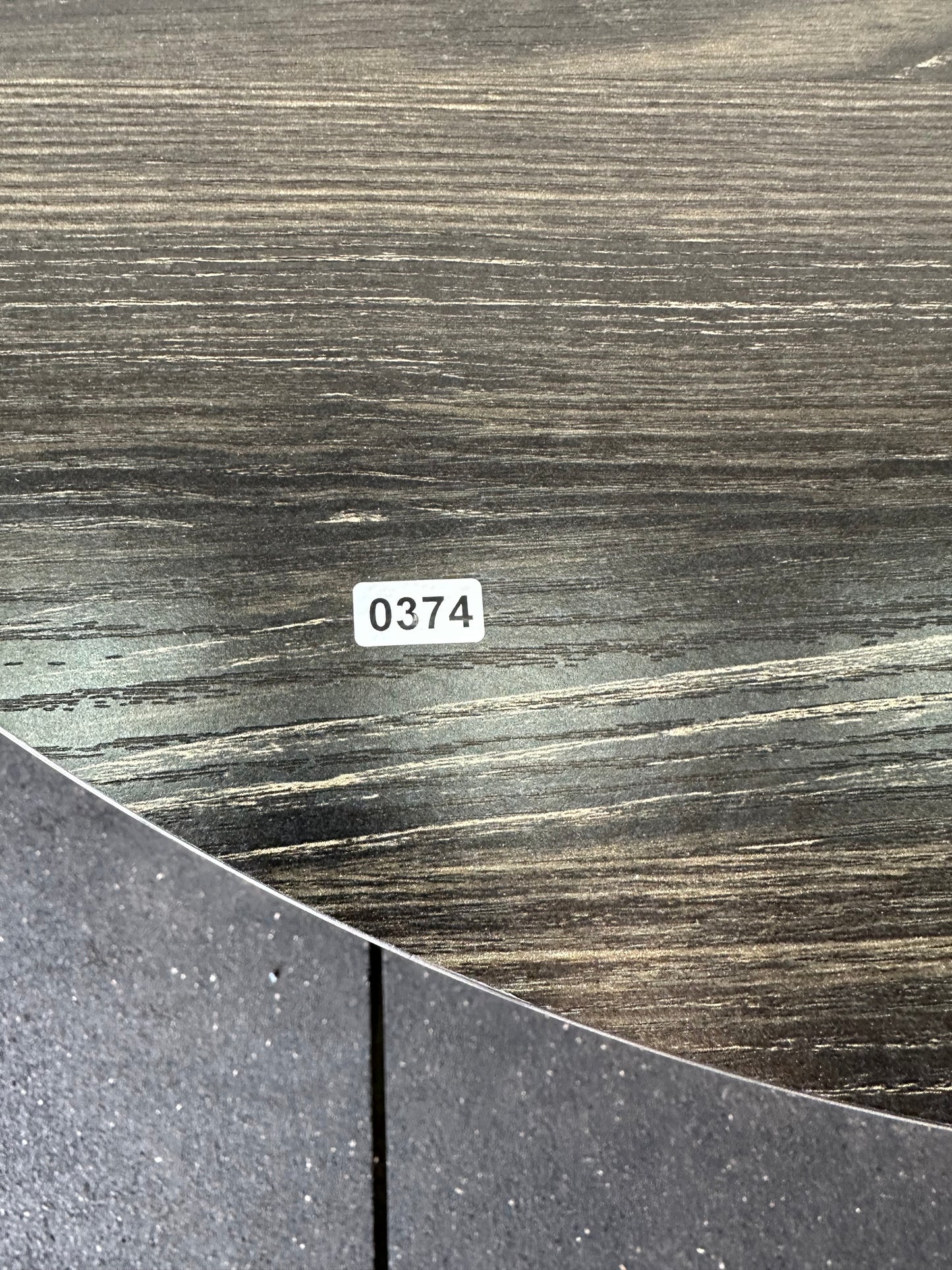 Modern Style Coffee Table 2-Tier Wood Veneer Metal Frame #0374