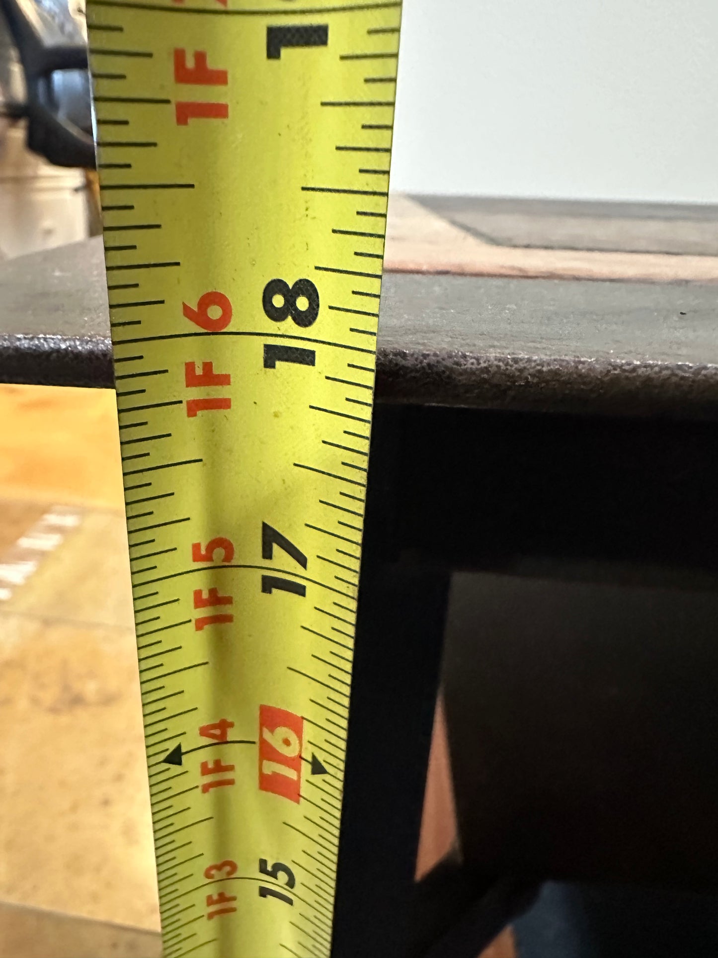 Custom Stone Top Steel Base Coffee Table Made on Bainbridge #0755