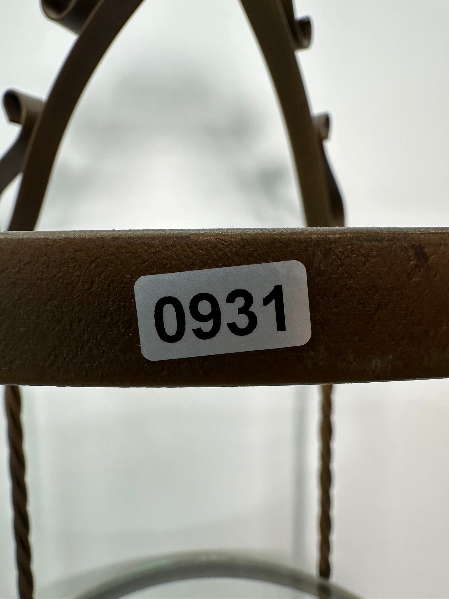 Gold and Glass Wrought Iron 4 Tier Circle Etagere (Shelf) #0931