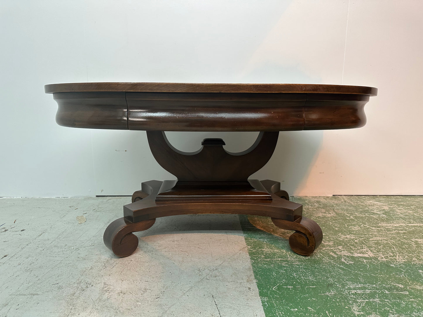 Solid Wood Coffee Table With Drawer #0944
