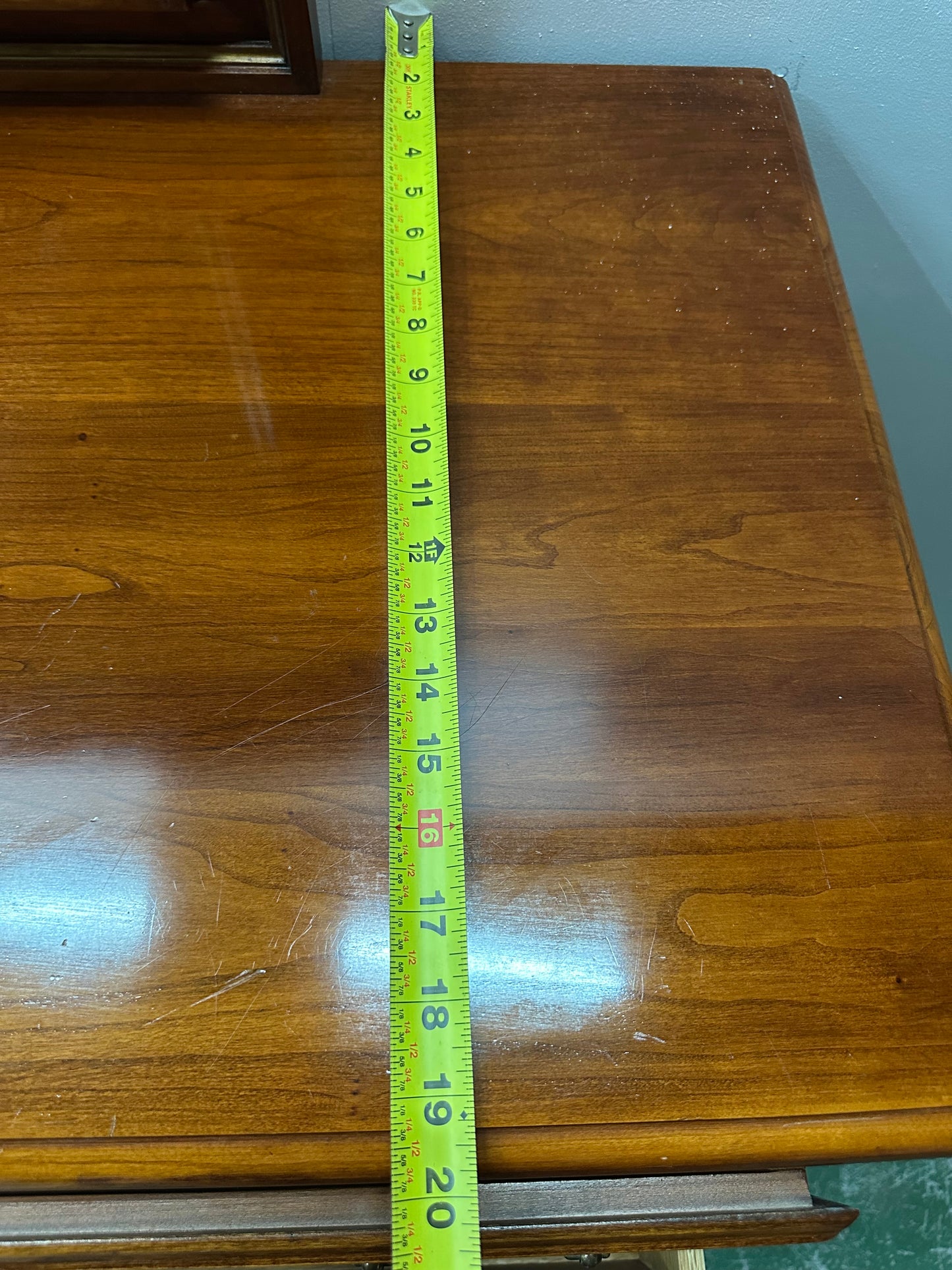 Statton 10 Dovetail Drawer Chippendale Solid Cherry Dresser With Mirror #0978