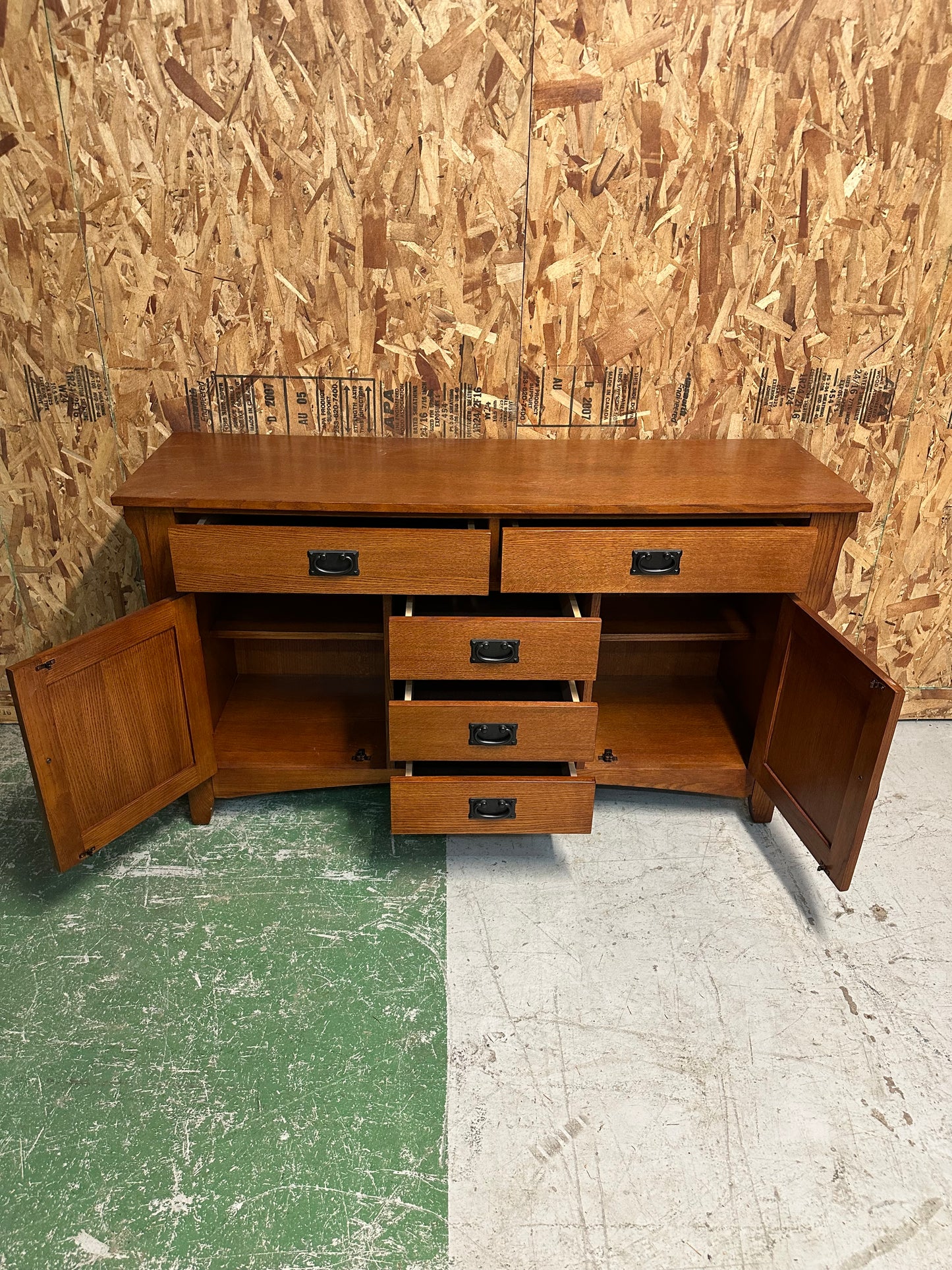 Mission Style Buffet/Credenza