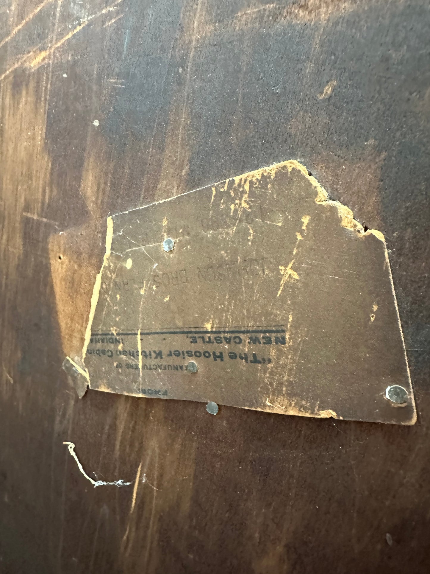 Antique Oak Hoosier Kitchen Cabinet #0967