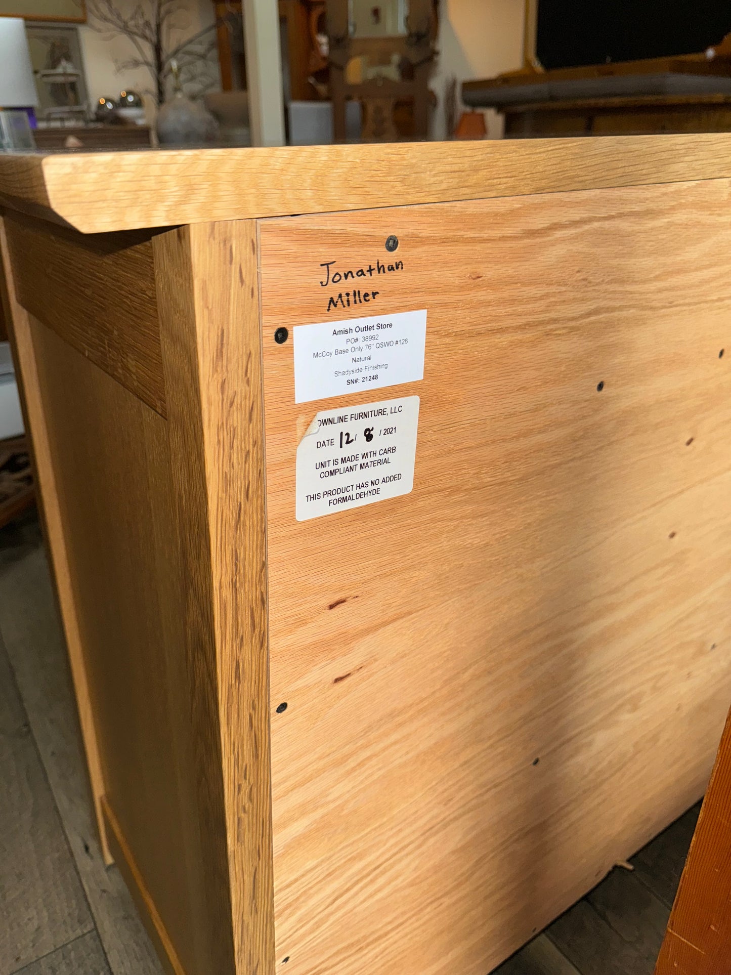 Genuine Amish Credenza Sideboard Buffet