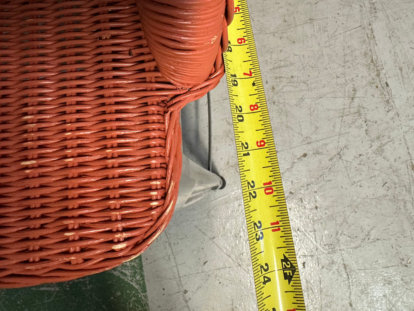 Wicker Stool with Steel base #0825