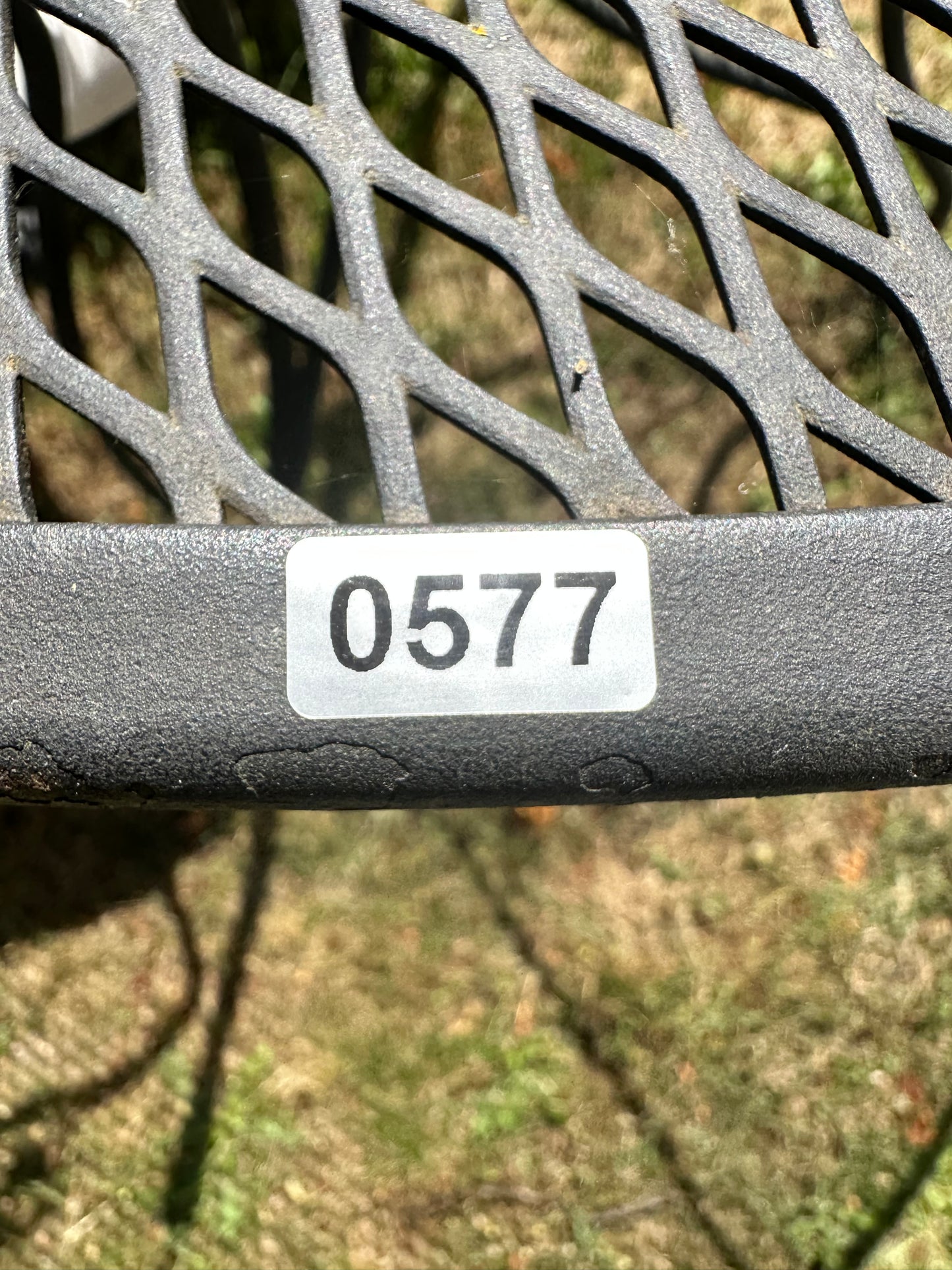 Vintage Wrought Iron Outdoor Patio Set 4 Chairs #0577