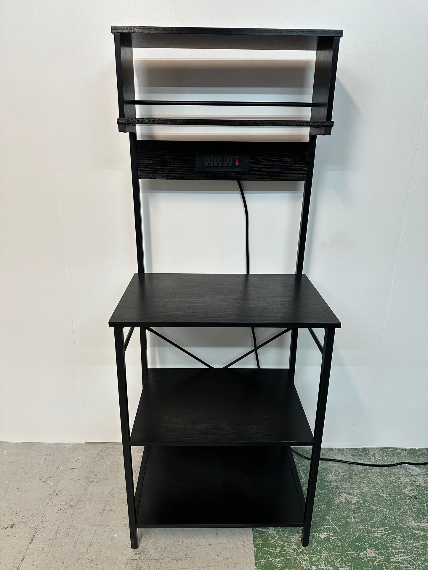 Bakers Rack With Power Outlets #0895