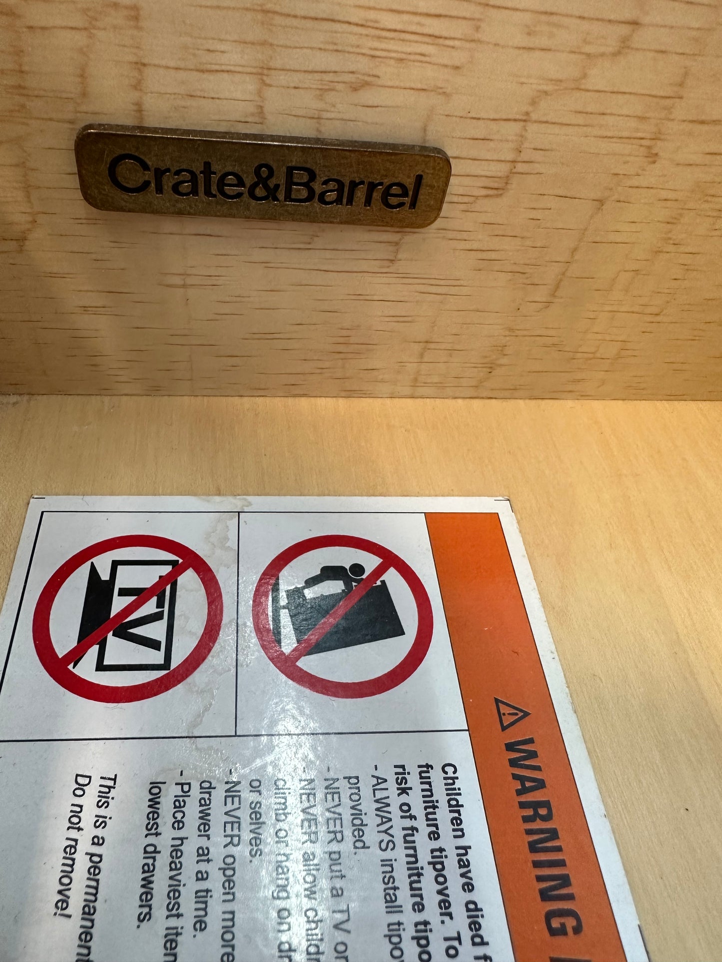 Crate and Barrel Rio Nightstand