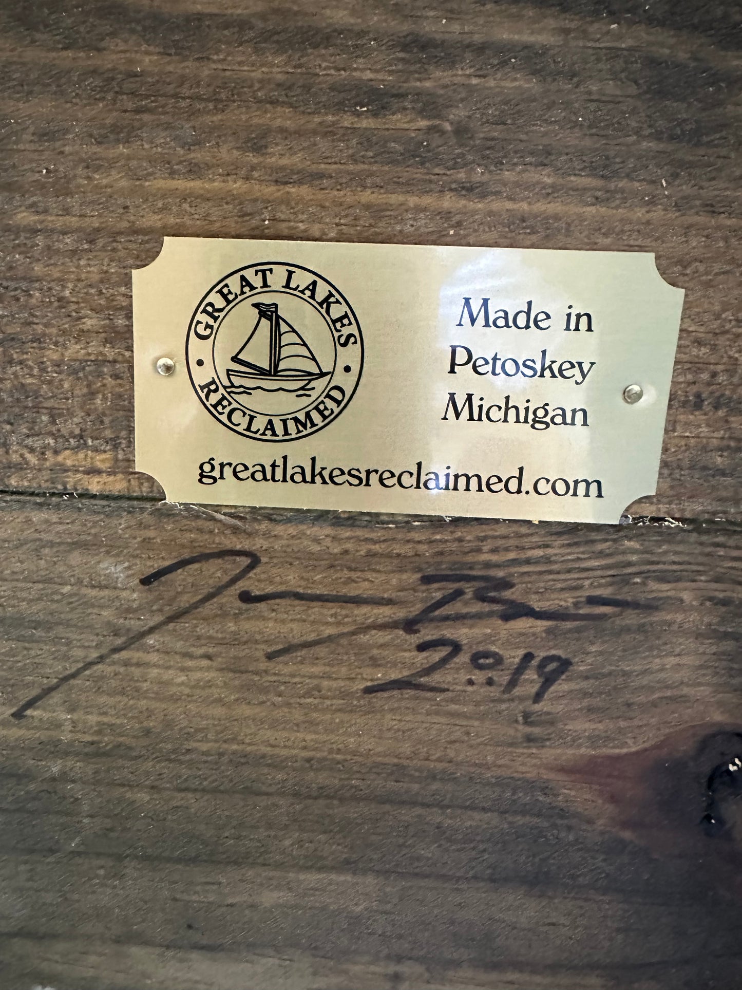 Great Lakes Reclaimed Solid Wood Table / Desk Made in USA #0559