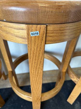 Oak Solid Wood Barstool Counter Stool Swivel #0216