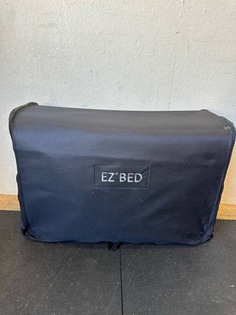 EZ Bed Queen Self-Inflating Air Mattress with Built-in Frame Pump & Wheeled Case #0602