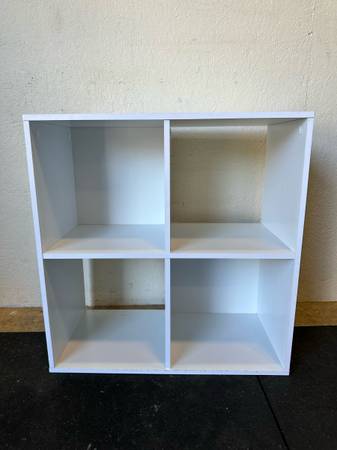 White Large Cube Storage Book Shelf #0448