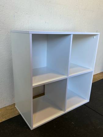 White Large Cube Storage Book Shelf #0448