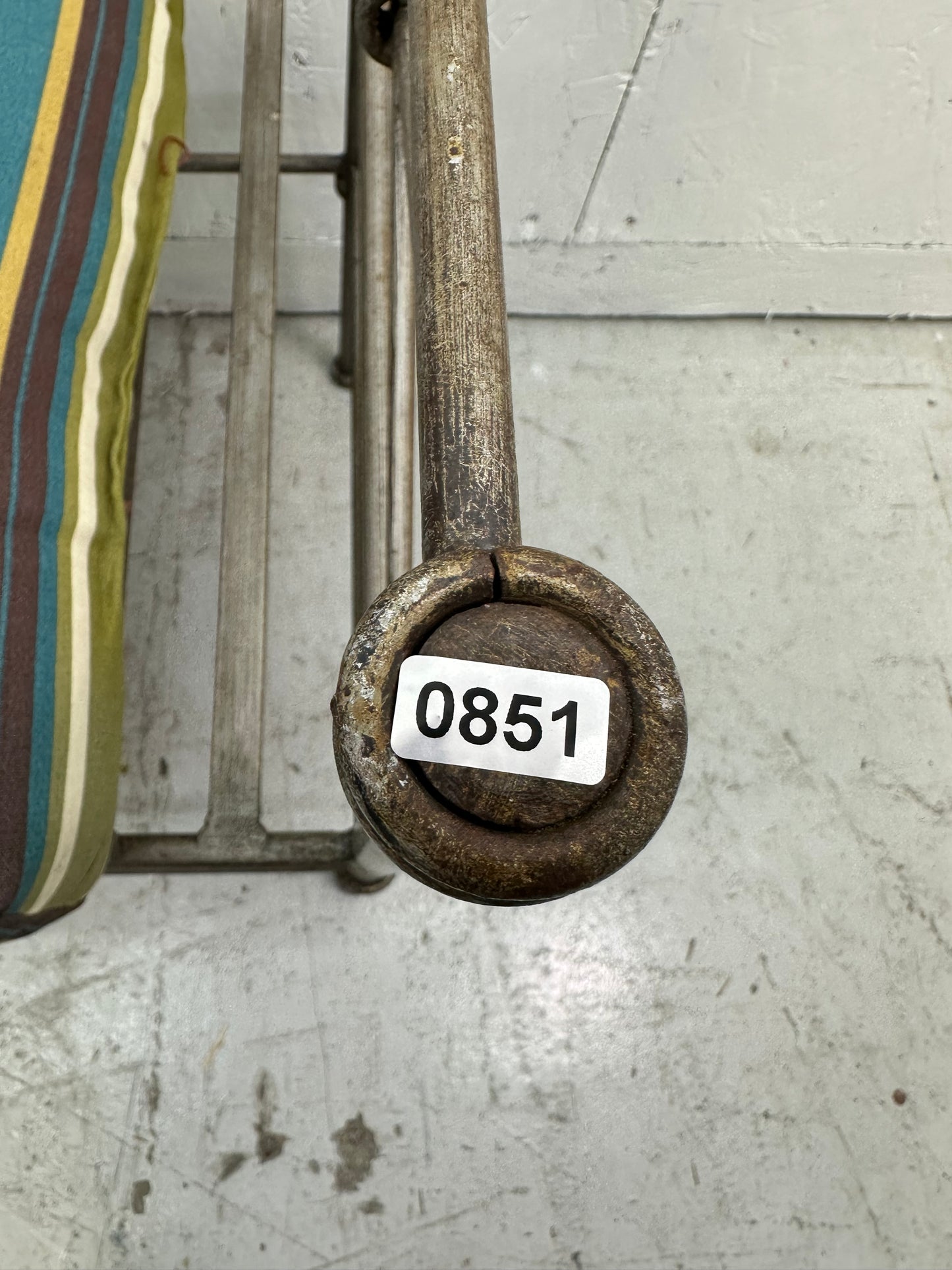 Wrought Iron Bench Seat #0851